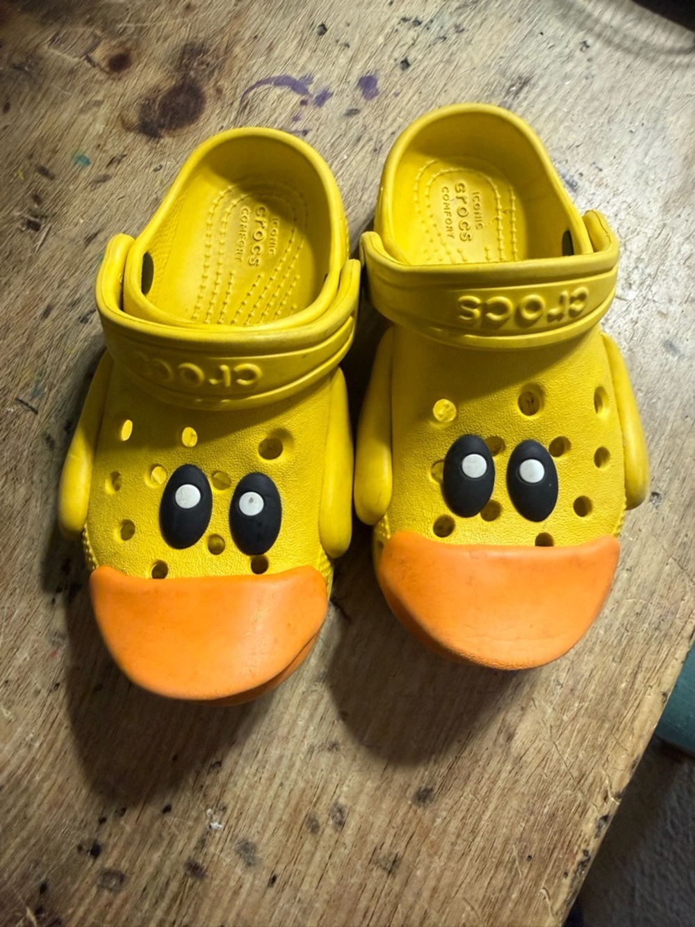 Crocs Toddler Rubber Duck Clogs Size 9C